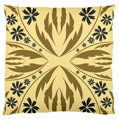 Folk Flowers Print Floral Pattern Ethnic Art Large Flano Cushion Case (two Sides) by Eskimos