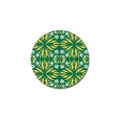 Folk Flowers Print Floral Pattern Ethnic Art Golf Ball Marker (4 Pack) by Eskimos