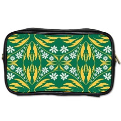 Folk Flowers Print Floral Pattern Ethnic Art Toiletries Bag (one Side) by Eskimos