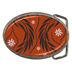 Folk Flowers Print Floral Pattern Ethnic Art Belt Buckles by Eskimos