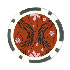 Folk Flowers Print Floral Pattern Ethnic Art Poker Chip Card Guard by Eskimos