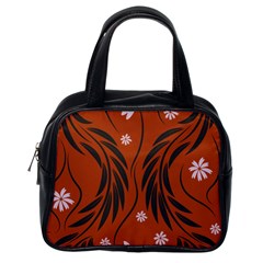 Folk Flowers Print Floral Pattern Ethnic Art Classic Handbag (one Side) by Eskimos