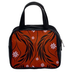 Folk Flowers Print Floral Pattern Ethnic Art Classic Handbag (two Sides) by Eskimos