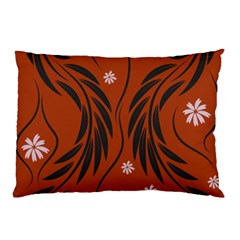 Folk Flowers Print Floral Pattern Ethnic Art Pillow Case by Eskimos