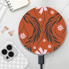 Folk Flowers Print Floral Pattern Ethnic Art Wireless Charger