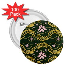 Folk Flowers Print Floral Pattern Ethnic Art 2 25  Buttons (100 Pack)  by Eskimos