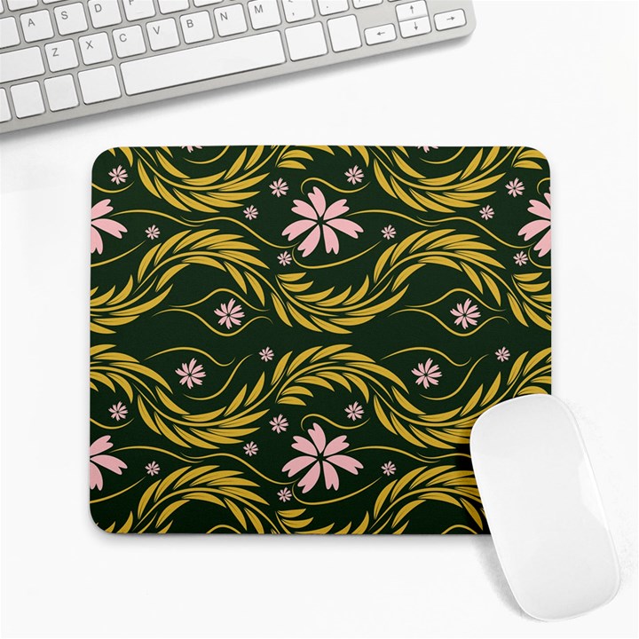 Folk flowers print Floral pattern Ethnic art Large Mousepads