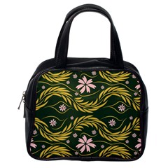 Folk Flowers Print Floral Pattern Ethnic Art Classic Handbag (one Side) by Eskimos