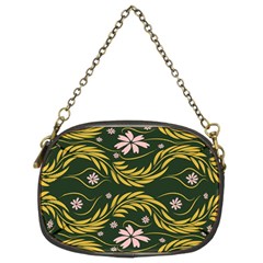 Folk Flowers Print Floral Pattern Ethnic Art Chain Purse (two Sides) by Eskimos