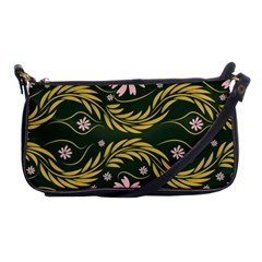 Folk Flowers Print Floral Pattern Ethnic Art Shoulder Clutch Bag by Eskimos