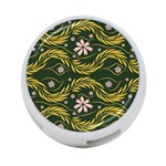 Folk flowers print Floral pattern Ethnic art 4-Port USB Hub (One Side) Front