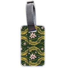 Folk Flowers Print Floral Pattern Ethnic Art Luggage Tag (two Sides) by Eskimos