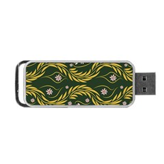 Folk Flowers Print Floral Pattern Ethnic Art Portable Usb Flash (one Side) by Eskimos