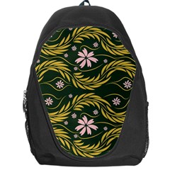 Folk Flowers Print Floral Pattern Ethnic Art Backpack Bag by Eskimos