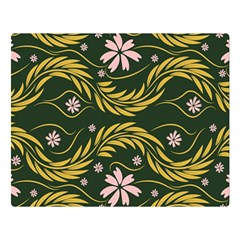 Folk Flowers Print Floral Pattern Ethnic Art Double Sided Flano Blanket (large)  by Eskimos