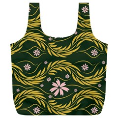 Folk Flowers Print Floral Pattern Ethnic Art Full Print Recycle Bag (xxxl) by Eskimos