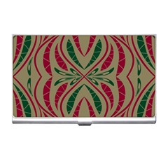 Folk Flowers Print Floral Pattern Ethnic Art Business Card Holder by Eskimos