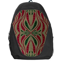 Folk Flowers Print Floral Pattern Ethnic Art Backpack Bag by Eskimos