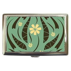 Folk Flowers Print Floral Pattern Ethnic Art Cigarette Money Case by Eskimos