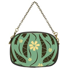 Folk Flowers Print Floral Pattern Ethnic Art Chain Purse (one Side) by Eskimos