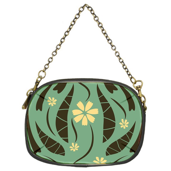 Folk flowers print Floral pattern Ethnic art Chain Purse (One Side)