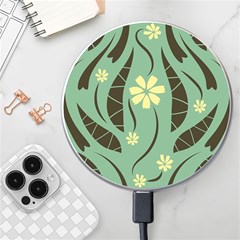 Folk Flowers Print Floral Pattern Ethnic Art Wireless Charger