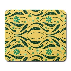 Folk Flowers Print Floral Pattern Ethnic Art Large Mousepads by Eskimos