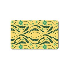 Folk Flowers Print Floral Pattern Ethnic Art Magnet (name Card) by Eskimos