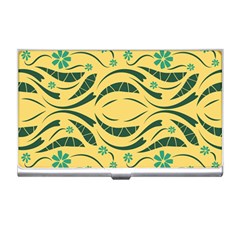 Folk Flowers Print Floral Pattern Ethnic Art Business Card Holder by Eskimos