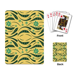 Folk Flowers Print Floral Pattern Ethnic Art Playing Cards Single Design (rectangle) by Eskimos