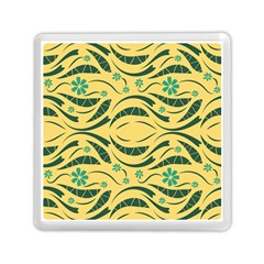 Folk Flowers Print Floral Pattern Ethnic Art Memory Card Reader (square) by Eskimos