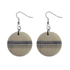 Grande Stream Landscape, Flores-soriano, Uruguay Mini Button Earrings by dflcprintsclothing