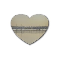 Grande Stream Landscape, Flores-soriano, Uruguay Rubber Coaster (heart) by dflcprintsclothing