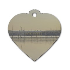 Grande Stream Landscape, Flores-soriano, Uruguay Dog Tag Heart (two Sides) by dflcprintsclothing