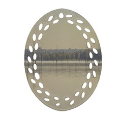 Grande Stream Landscape, Flores-soriano, Uruguay Ornament (oval Filigree) by dflcprintsclothing