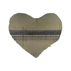 Grande Stream Landscape, Flores-soriano, Uruguay Standard 16  Premium Flano Heart Shape Cushions by dflcprintsclothing