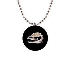 Dilophosaurus Skull Dino Skull Strip 1  Button Necklace by honuhoney