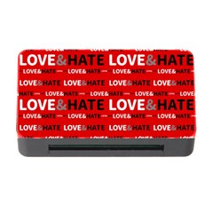 Love And Hate Typographic Design Pattern Memory Card Reader With Cf by dflcprintsclothing