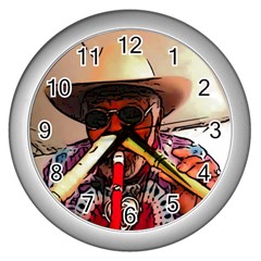 A7502d16-00ec-4c54-8555-4c8710408c05 Wall Clock (silver) by oneheartbeat