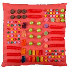 Istockphoto-1211748768-170667a Sweet-treats-candy-knolling-flatlay Backgrounderaser 20220427 131956690 Screenshot 20220515-210318 Large Flano Cushion Case (one Side) by neiceebeazzdesigns