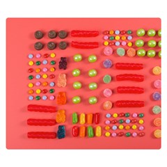 Istockphoto-1211748768-170667a Sweet-treats-candy-knolling-flatlay Backgrounderaser 20220427 131956690 Screenshot 20220515-210318 Double Sided Flano Blanket (small)  by neiceebeazzdesigns