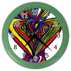 323e9da6-3c5d-45a8-8e87-448e29102b76 Color Wall Clock by oneheartbeat