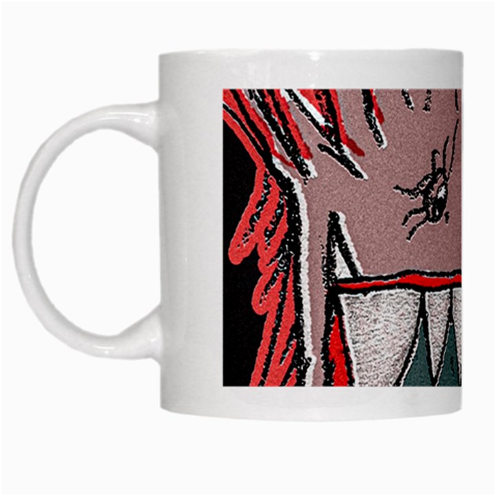 Evil Monster Close Up Portrait White Mug