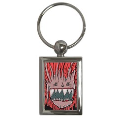 Evil Monster Close Up Portrait Key Chain (rectangle) by dflcprintsclothing