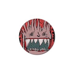 Evil Monster Close Up Portrait Golf Ball Marker (10 Pack) by dflcprintsclothing