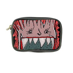 Evil Monster Close Up Portrait Coin Purse by dflcprintsclothing