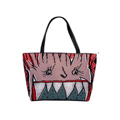 Evil Monster Close Up Portrait Classic Shoulder Handbag by dflcprintsclothing