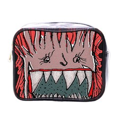 Evil Monster Close Up Portrait Mini Toiletries Bag (one Side) by dflcprintsclothing