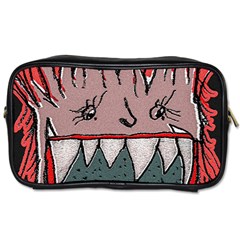 Evil Monster Close Up Portrait Toiletries Bag (two Sides) by dflcprintsclothing