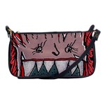 Evil Monster Close Up Portrait Shoulder Clutch Bag Front